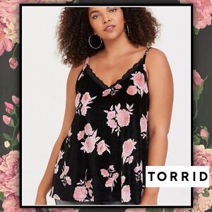 TORRID Velvet Floral Swing Cami #T402100z